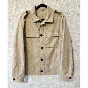 Mango‎ Size M MNG Rain Jacket Parka Khaki Pockets